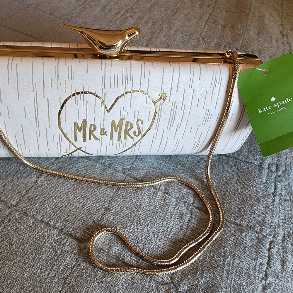 Kate Spade Mr & Mrs Log Clutch